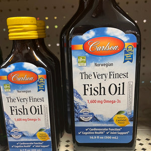 500ml Carlson Fish Oil Lemon Liquid